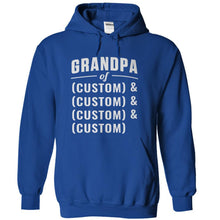 Load image into Gallery viewer, Grandpa of (Grandkid Names) - Personalized - T Shirt - royalblue_19983c88-1332-464a-904d-a7fba14c0859