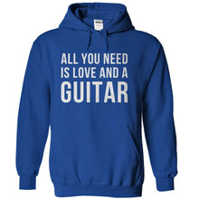Load image into Gallery viewer, All You Need Is Love And A Guitar - T Shirt - royalblue_1_28e9a42e-a17a-4f2c-ae48-cb1cae1b50a4