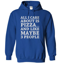 Load image into Gallery viewer, All I Care About Is Pizza - T Shirt - royalblue_1b9367df-1c2d-4961-9017-213ff8520c82