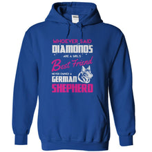 Load image into Gallery viewer, German Shepherds Are A Girl's Best Friend - T Shirt - royalblue_26ed1bac-c72c-4205-954f-85063b5c8e39