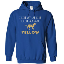 Load image into Gallery viewer, I Like My Labrador and Cake Yellow - T Shirt - royalblue_300c6d24-aec2-4ab4-af43-888903ae1687