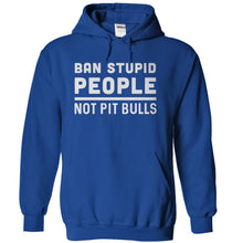 Load image into Gallery viewer, Ban Stupid People, Not Pit Bulls - T Shirt - royalblue_38eb492a-f6ed-410f-9613-e69203065689