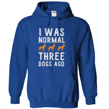Load image into Gallery viewer, I Was Normal 3 Dogs Ago - T Shirt - royalblue_3c8c2158-1544-4fd2-9fb8-24fc9eac9228