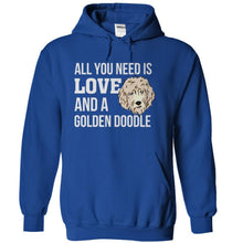 Load image into Gallery viewer, All You Need Is Love and a Golden Doodle - T Shirt - royalblue_42ae9486-9421-4fd1-9346-e6d9b87b09d4