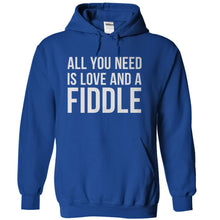 Load image into Gallery viewer, All You Need Is Love And A Fiddle - T Shirt - royalblue_48b0b251-2c1e-4438-92c0-646bd5d372a3
