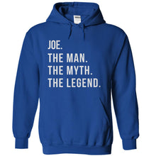 Load image into Gallery viewer, Joe. The Man. The Myth. The Legend. - T Shirt - royalblue_51c0e780-9467-4444-aad4-f74db5238fc8