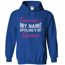 Load image into Gallery viewer, Gammy's My Name. Spoiling's My Game. - T Shirt - royalblue_58041a97-75f1-4462-a876-7f4e93ab1336