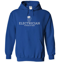 Load image into Gallery viewer, Electrician Powered by Beer - T Shirt - royalblue_643a65f7-905c-42f2-ae35-45078e709fd5