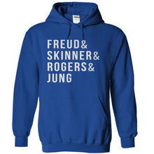 Load image into Gallery viewer, Freud &amp; Skinner &amp; Rogers &amp; Jung - T Shirt - royalblue_681c822c-550a-427b-b3a5-541f9147bfda