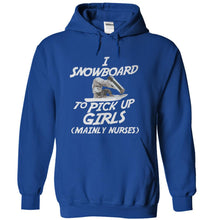 Load image into Gallery viewer, I Snowboard To Meet Women - T Shirt - royalblue_68477ce8-5d2d-424b-9590-f54203cd2165