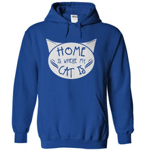 Load image into Gallery viewer, Home is Where My Cat Is - T Shirt - royalblue_6d41fcbe-76aa-48fa-b613-9d07f413f7e0