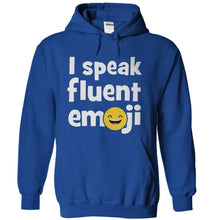 Load image into Gallery viewer, I Speak Fluent Emoji - T Shirt - royalblue_7084eb9b-a090-40e3-ba0e-6e213db24714