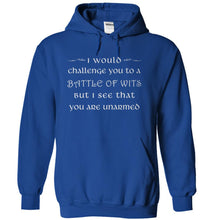 Load image into Gallery viewer, I Would Challenge You To A Battle Of Wits - T Shirt - royalblue_7b902a37-cfee-4b59-a806-0b1c98745096