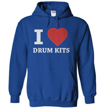 Load image into Gallery viewer, I Love Drum Kits - T Shirt - royalblue_7c536fa8-5a1f-4fcb-956e-a8027db3b5dd