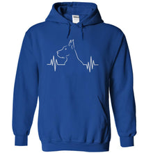 Load image into Gallery viewer, Great Dane Heartbeat - T Shirt - royalblue_7d66ddd2-1f04-41fe-b097-0ef84bcf7588