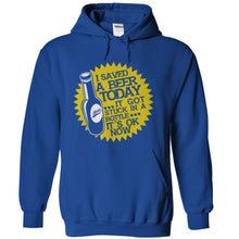 Load image into Gallery viewer, I Saved A Beer Today - T Shirt - royalblue_80a01266-cccd-49ab-a076-13355ff5f40a