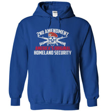 Load image into Gallery viewer, 2nd Amendment - America's Original Homeland Security - T Shirt - royalblue_8e1d8ae9-f700-4bcb-892c-68efdfd03f4a