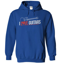 Load image into Gallery viewer, I Love Guitars - T Shirt - royalblue_8ffb3647-1cb9-4803-b1b6-7f42e043cbc7