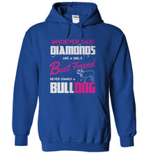 Load image into Gallery viewer, Bulldogs Are A Girl's Best Friend - T Shirt - royalblue_992f6618-30e3-4804-8299-98dbf312a534