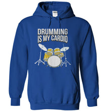 Load image into Gallery viewer, Drumming Is My Cardio - T Shirt - royalblue_99b4bf8a-ed40-460b-8183-52a0c739345b