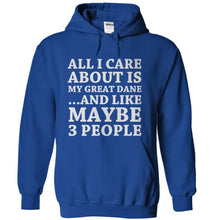 Load image into Gallery viewer, All I Care About Is My Great Dane - T Shirt - royalblue_9a281750-f9b0-453a-baad-a5b83cc332b9