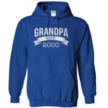 Load image into Gallery viewer, Grandpa Established (Year) - Personalized - T Shirt - royalblue_a13713eb-1956-4f52-97f3-de7bcc4b97f0