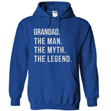 Load image into Gallery viewer, Grandad. The Man. The Myth. The Legend. - T Shirt - royalblue_a54c853c-ac54-4b37-87c8-bbfa00ac06f9
