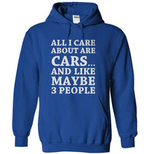 Load image into Gallery viewer, All I Care About Are Cars - T Shirt - royalblue_a77f3690-d8e8-42ce-b6d6-fea0cb5dfa34
