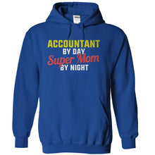 Load image into Gallery viewer, Accountant By Day. Super Mom By Night - T Shirt - royalblue_b4ef5270-69f7-4aba-971d-fdbadcd06f56
