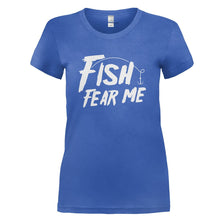 Load image into Gallery viewer, Fish Fear Me - T Shirt - royalblue_ca271076-b047-40b0-9c4c-077e62a329bf