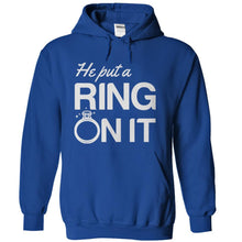 Load image into Gallery viewer, He Put a Ring On It - T Shirt - royalblue_cf704213-8f8a-4de3-854b-c65ae1e669f5