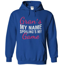 Load image into Gallery viewer, Gran's My Name, Spoiling's My Game - T Shirt - royalblue_d1a6d825-fd4e-4af1-816a-547644b4447a