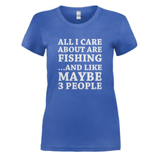 Load image into Gallery viewer, All I Care About Is Fishing - T Shirt - royalblue_d4682dfd-0736-4aba-9d4f-e17dcc361cf7