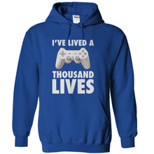 Load image into Gallery viewer, I've Lived A Thousand Lives - Gaming - T Shirt - royalblue_d5a36a9b-f683-4508-b90d-69e07cb6ebc0
