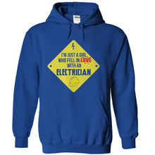 Load image into Gallery viewer, Just a Girl Who Fell in Love With an Electrician - T Shirt - royalblue_df444232-600e-4022-b175-65c17df3983d