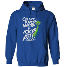 Load image into Gallery viewer, Celery is 95% Water and 100% Not Pizza - T Shirt - royalblue_e9a86708-65e9-40c1-a3a5-4c9712034f4f