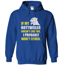 Load image into Gallery viewer, If My Rottweiler Doesn't Like You - T Shirt - royalblue_f32b9e3f-0d40-4435-9ab5-b429c27107ef