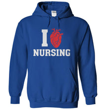 Load image into Gallery viewer, I Love Nursing - T Shirt - royalblue_f97c18e7-e9ce-475e-a65b-faa473908fd6