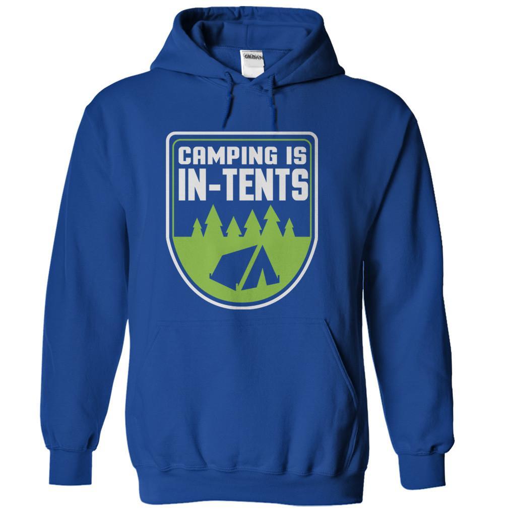 Load image into Gallery viewer, Camping is In-Tents - T Shirt - royalblue_fcd5e46a-a766-4b67-a86e-ad944d376b44