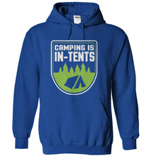 Load image into Gallery viewer, Camping is In-Tents - T Shirt - royalblue_fcd5e46a-a766-4b67-a86e-ad944d376b44
