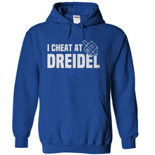 Load image into Gallery viewer, I Cheat At Dreidel - T Shirt - royalblue_fe7369d5-f0bc-41d2-9653-76bb9444985e