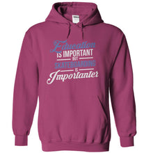 Load image into Gallery viewer, Education is Important, But Skateboarding is Importanter - T Shirt - sangria_312a0aaf-1c34-43a3-a1f7-5728f0497add