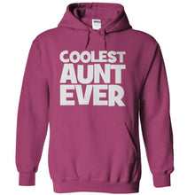 Load image into Gallery viewer, Coolest Aunt Ever - T Shirt - sangria_d09fb392-e291-4647-a9bd-02381bd68157