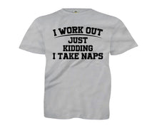Load image into Gallery viewer, I Work Out. Just Kidding, I Take Naps. - Kids - sportgrey_08d2434b-075d-4447-af22-7f48d376a47f