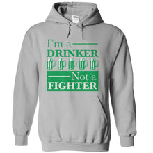 Load image into Gallery viewer, I'm A Drinker, Not A Fighter - T Shirt - sportgrey_120d585b-12fe-4e61-902a-daa41733fef1