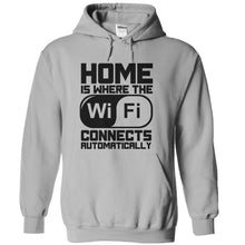 Load image into Gallery viewer, Home Is Where The WIFI Connects Automatically - T Shirt - sportgrey_62a59a2b-0df0-47d7-9c41-1e00fc7717fb