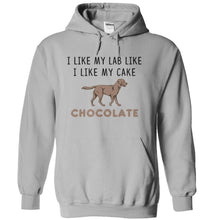 Load image into Gallery viewer, I Like My Labrador and Cake Chocolate - T Shirt - sportgrey_725fbfa5-8a66-421a-958f-60108be86255