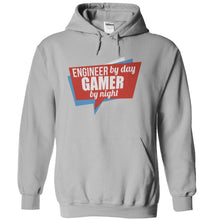 Load image into Gallery viewer, Engineer By Day, Gamer By Night - T Shirt - sportgrey_93776409-0c05-4d5b-94e5-0f380f003a85