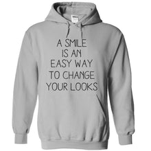 Load image into Gallery viewer, A Smile Is An Easy Way To Change Your Looks - T Shirt - sportgrey_97f23605-cd91-47e7-9dd2-bfa2bd93fbac