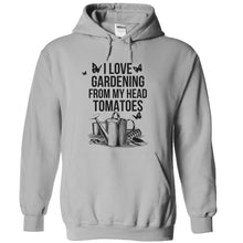 Load image into Gallery viewer, I Love Gardening From My Head Tomatoes - T Shirt - sportgrey_a346a094-066d-4b85-a00b-a4ad4ce6653b